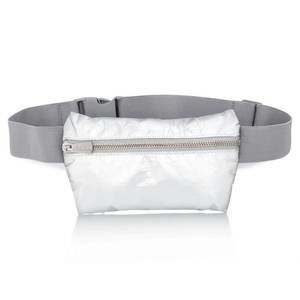 NEW HI LOVE women's travel fanny pack in shimmer white